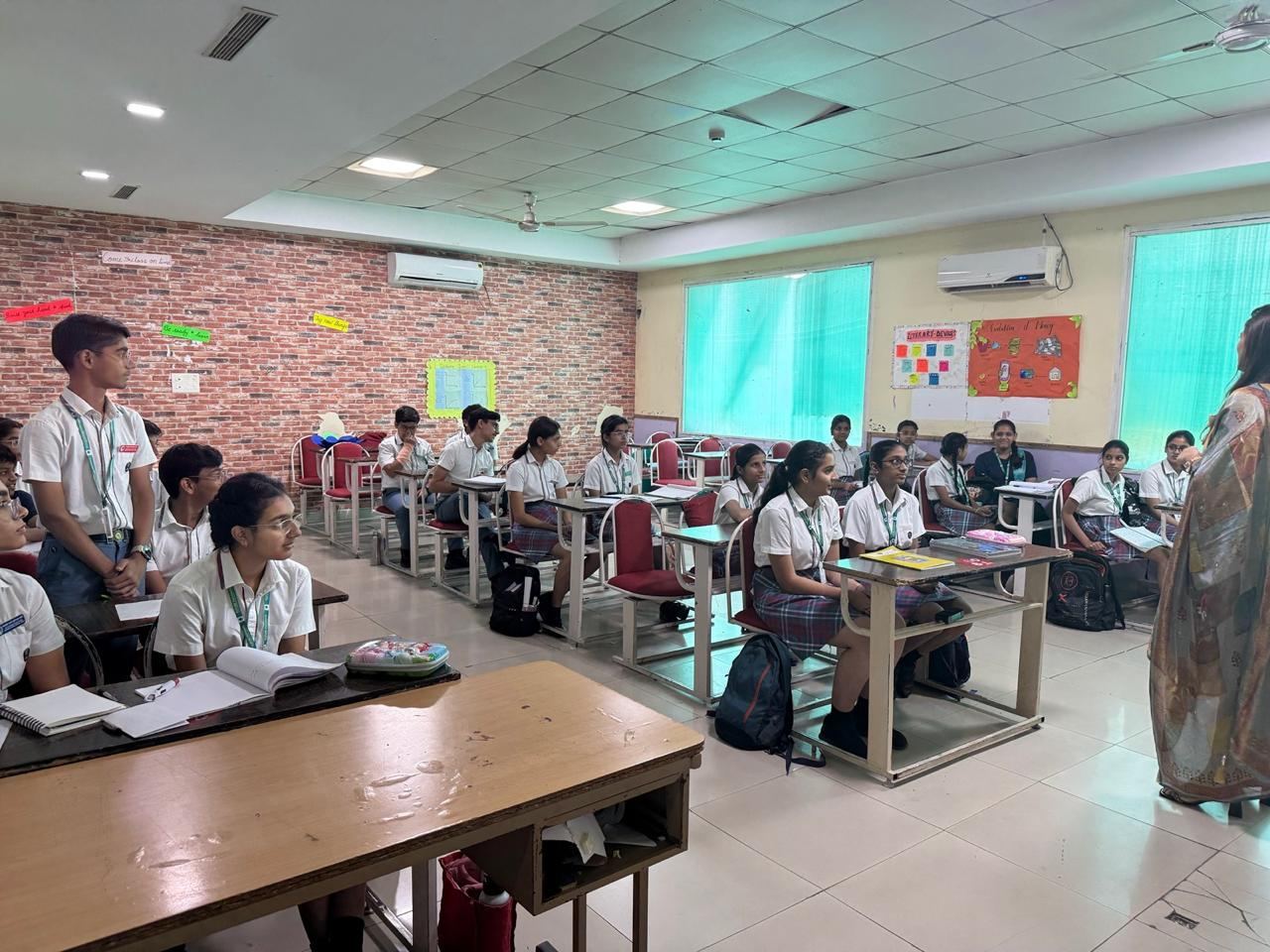 Students in a NITHIDI classroom session